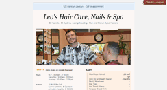 Desktop Screenshot of leoshaircare.com